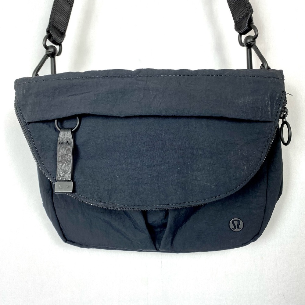 Lululemon All Night Festival Crossbody Bag Black with Black Hardware 5L